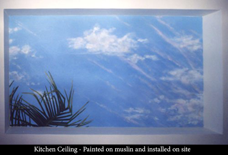 Kitchen Ceiling - Painted on muslin