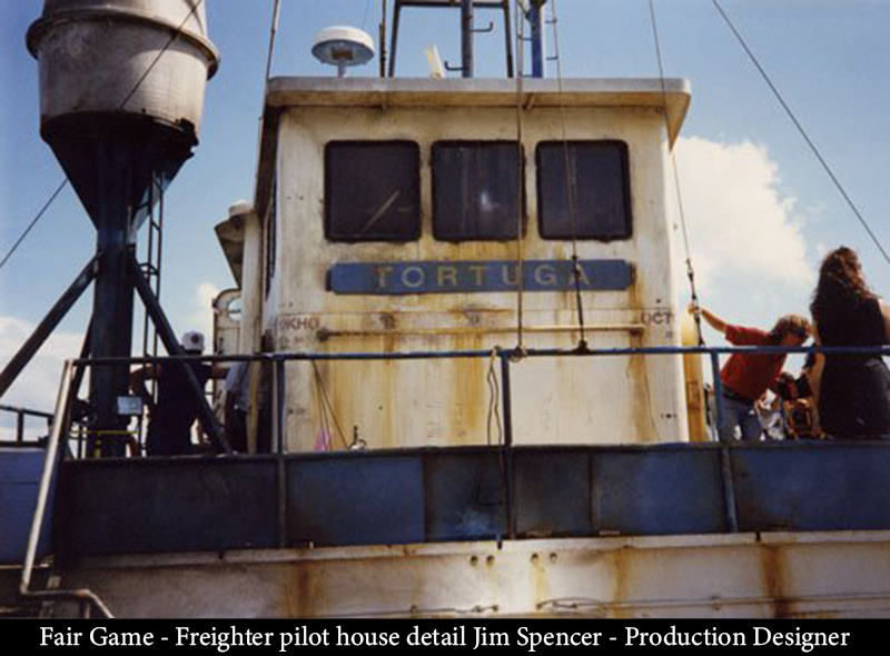 Fair Game - Freighter Pilot House Detail — Jim Spencer, Production Designer