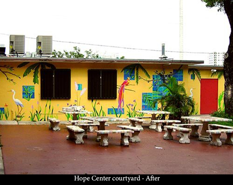 Hope Center courtyard - After